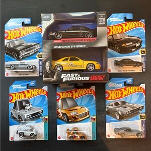 Hot Wheels / Fast & Furious Die-Cast Car Lot - Black and Yellow Jada toys